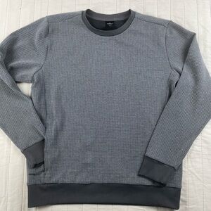 REI Cooperative Men's Waffle Knit Slate Blue  Crewneck Medium